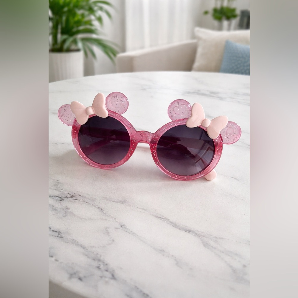 Pink Disney kids Crystal Bow Sunglasses